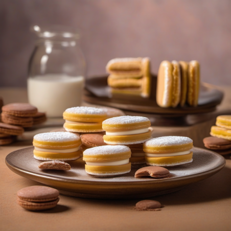 Alfajores caseros de dulce de leche